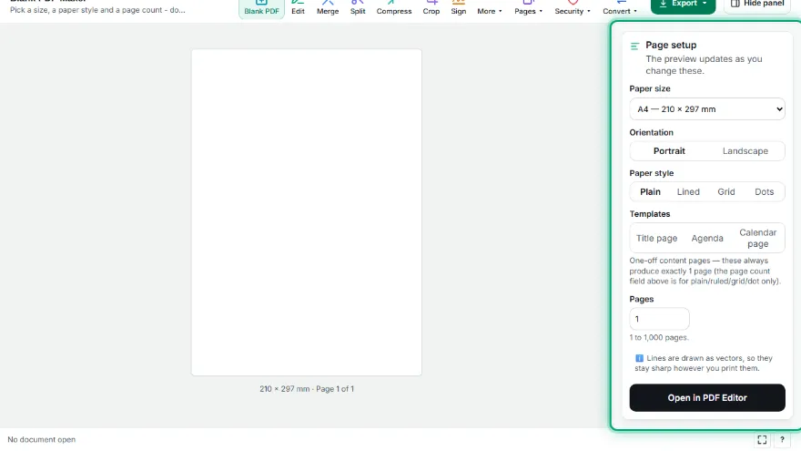 Choose plain or patterned paper
