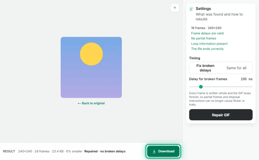 Rebuild and download