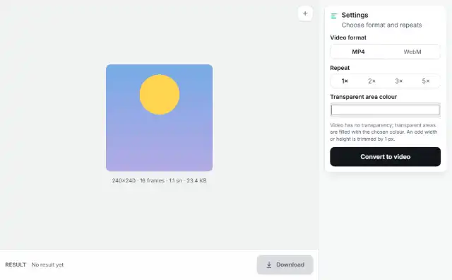 Convert and download
