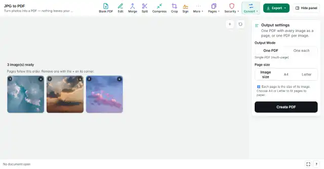 Create the PDF