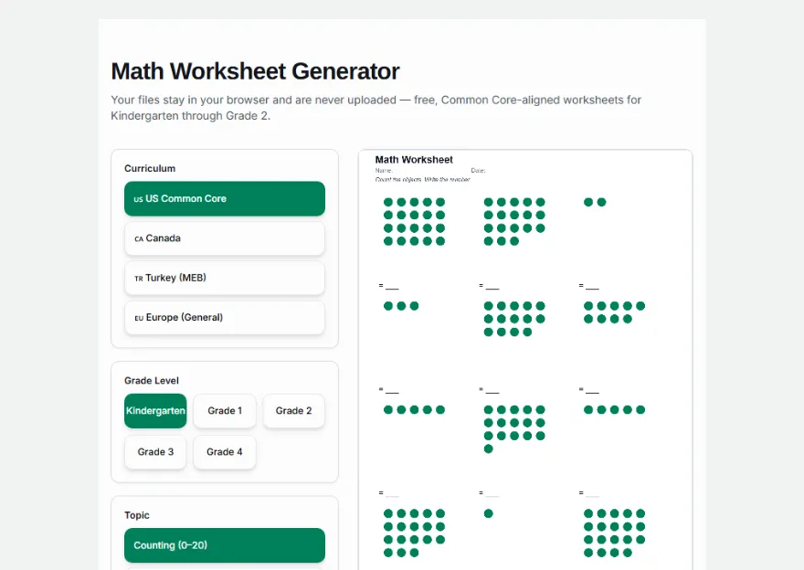 Pick a grade level