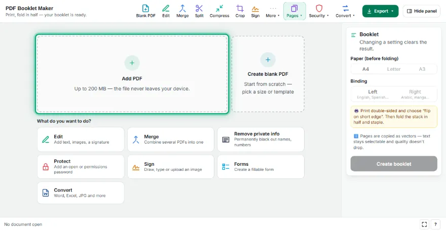 Add your PDF