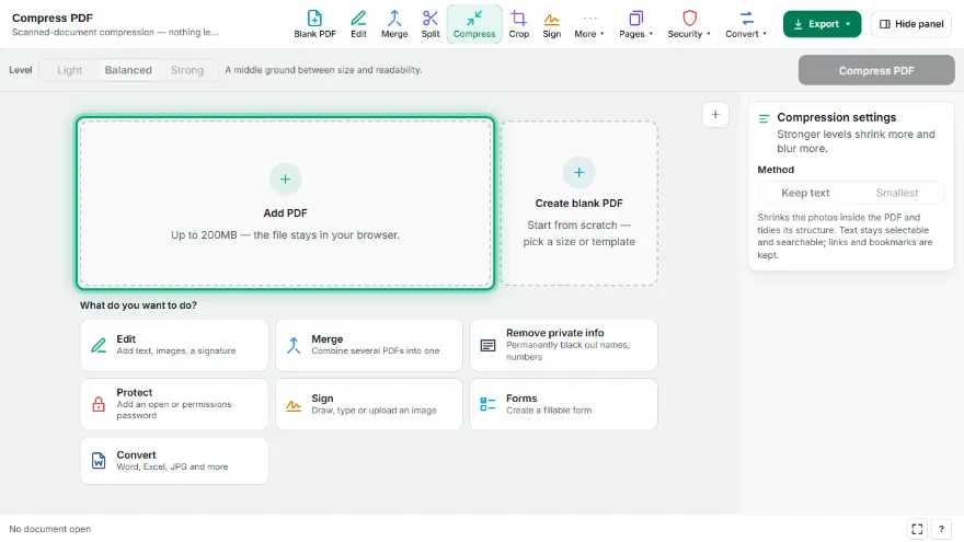 Add your PDF
