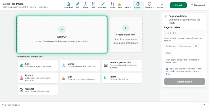 Add your PDF