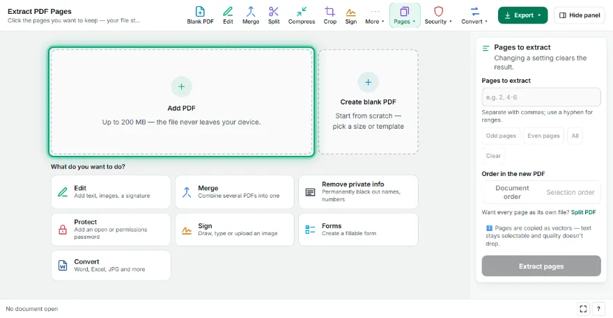 Add your PDF