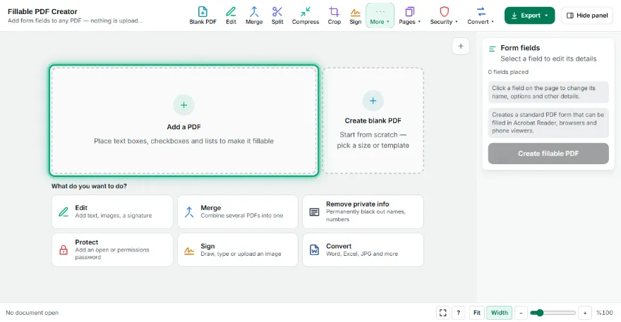 Open your PDF