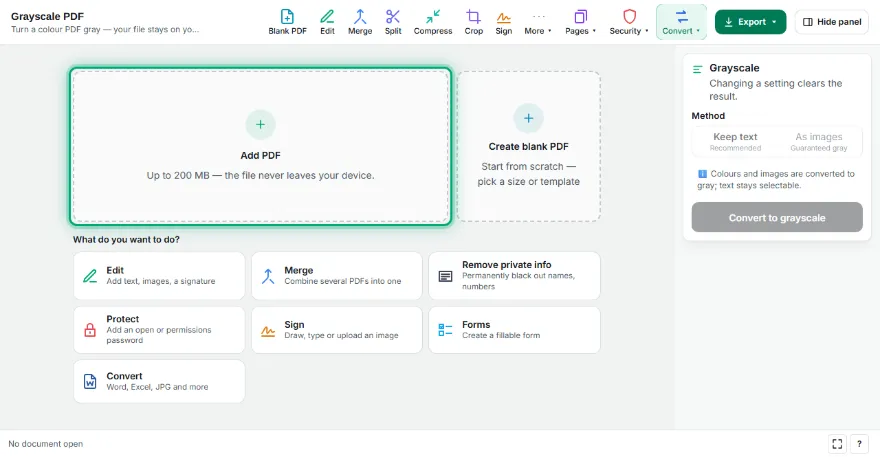 Add your PDF