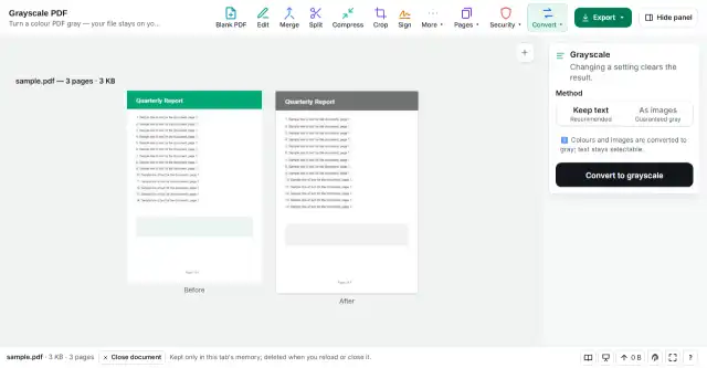 Convert and download