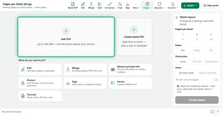 Add your PDF