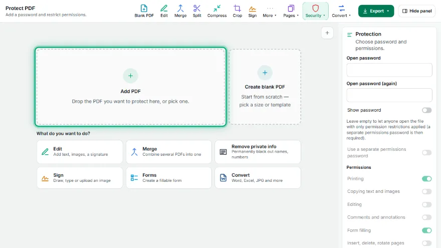 Add your PDF