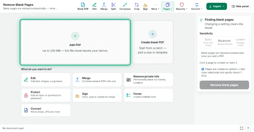 Add your PDF