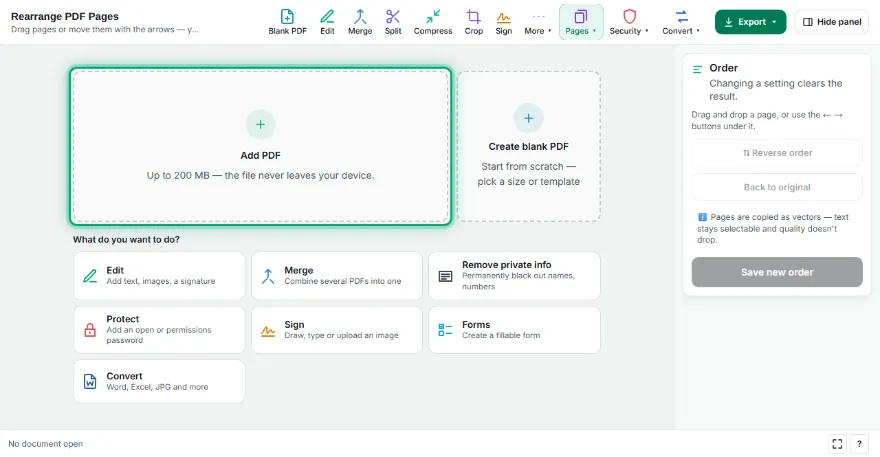 Add your PDF