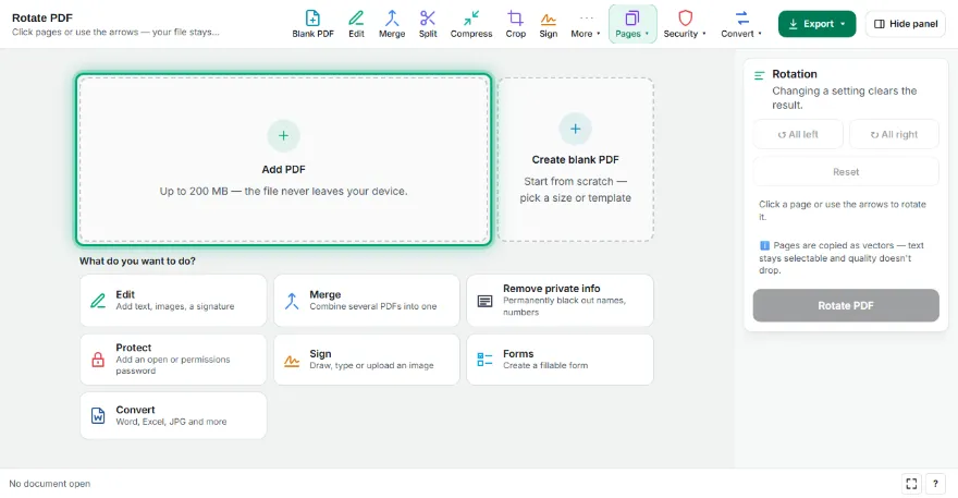Add your PDF