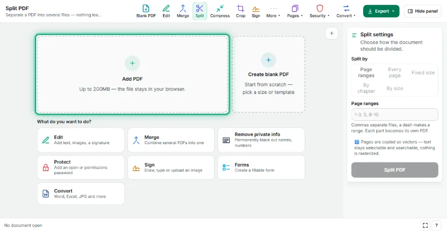 Add your PDF