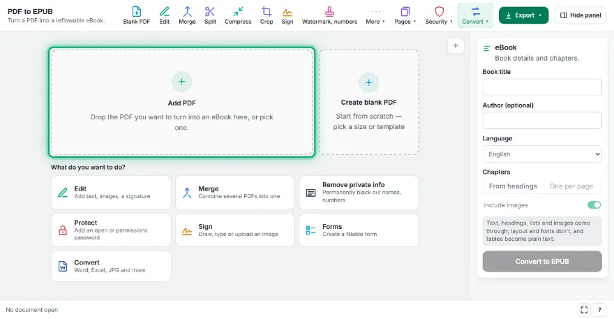 Add your PDF