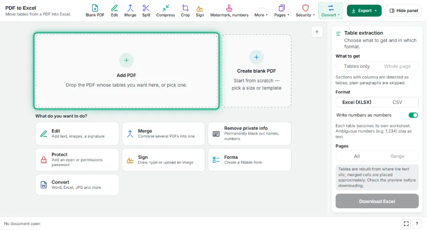 Add your PDF