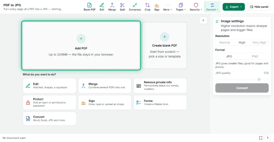 Add your PDF