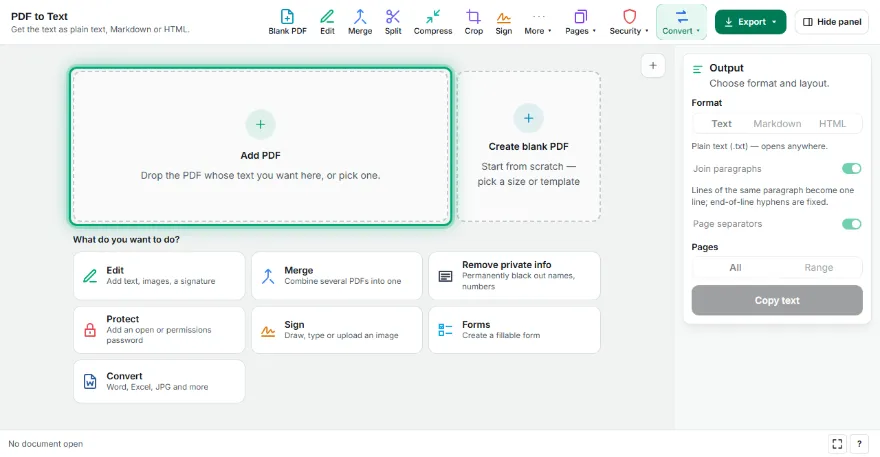 Add your PDF