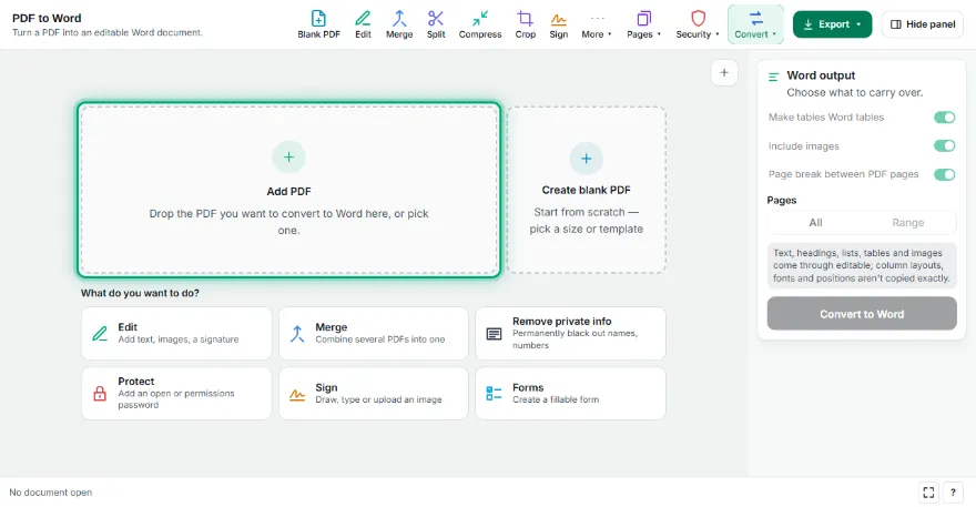 Add your PDF