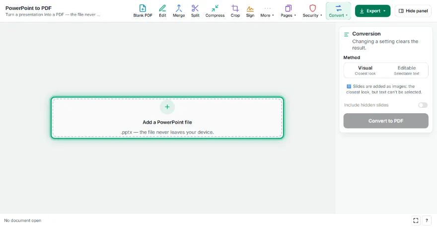 Add your presentation