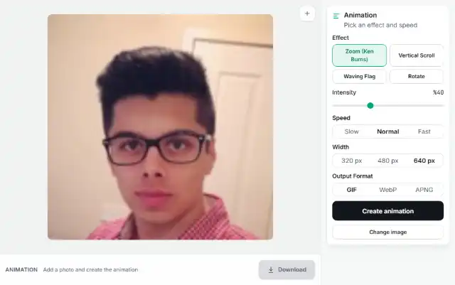 Adjust speed and format