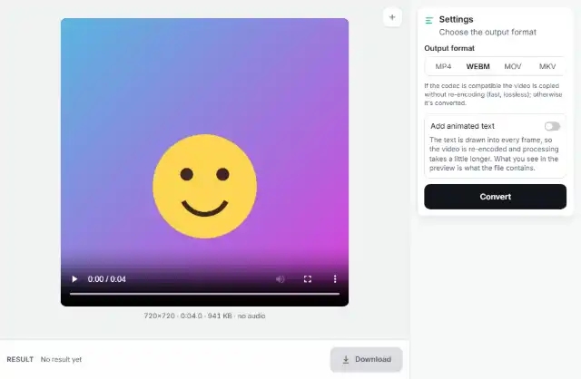 Convert and download