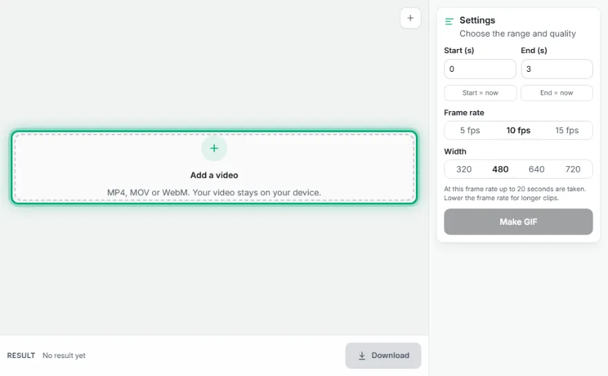 Add the video