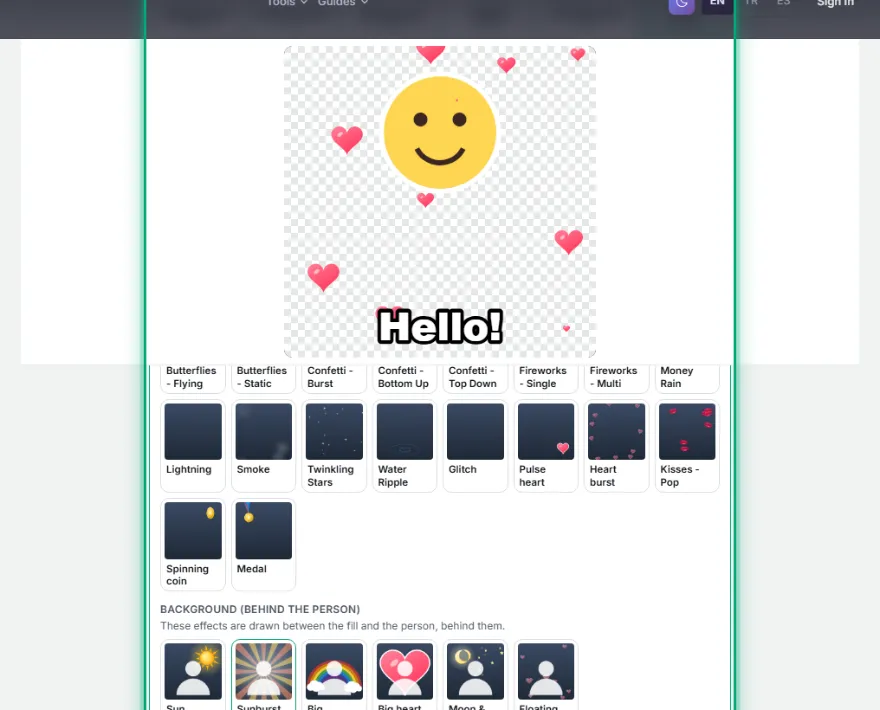 Add text and effects