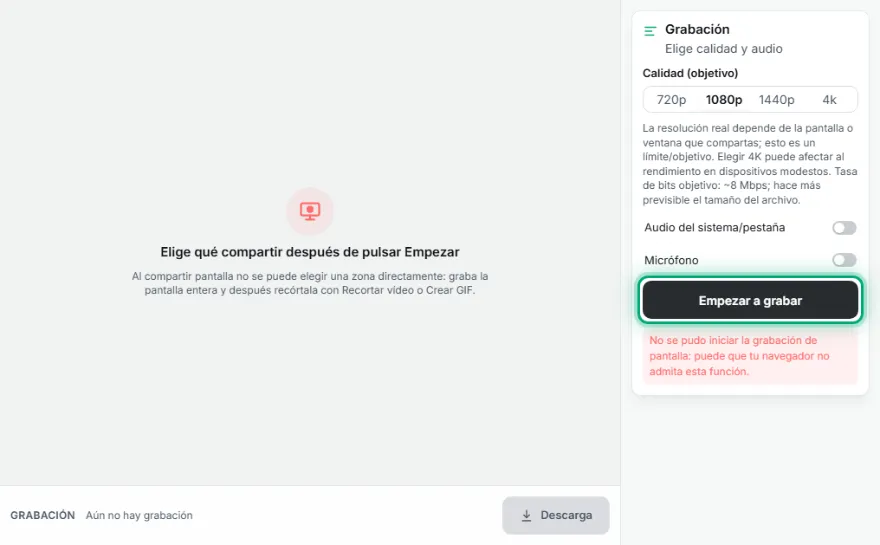 Descarga o envía