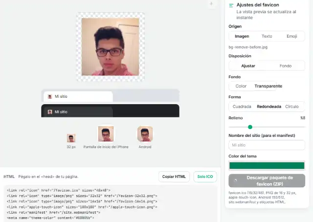 Descarga el paquete