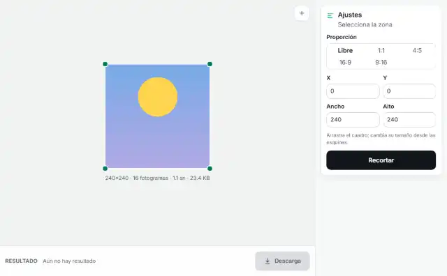 Recorta y descarga