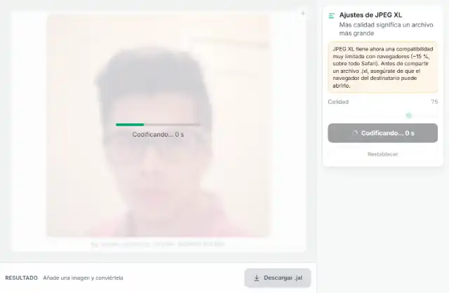 Elige la calidad y convierte