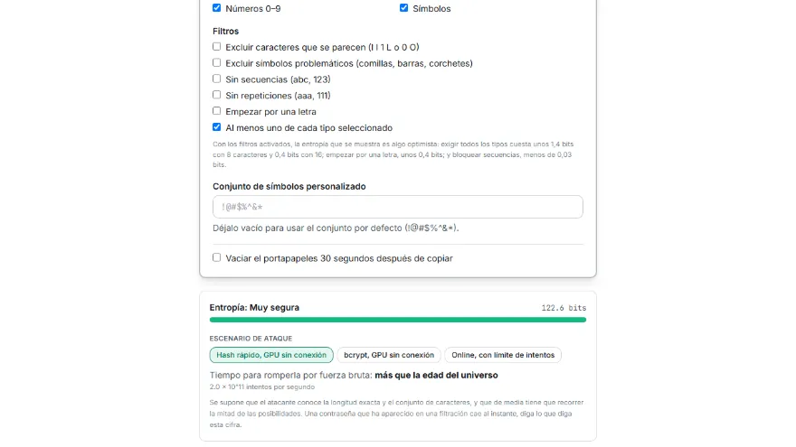Elige los tipos de caracteres