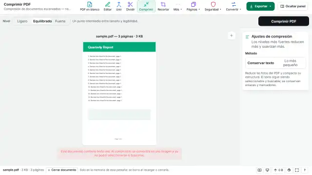 Lee el aviso y confirma