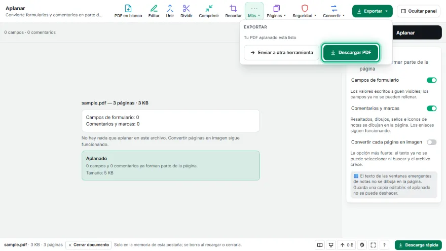 Descarga