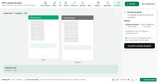 Convierte y descarga