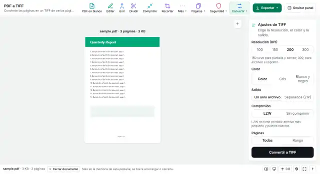 Elige la salida