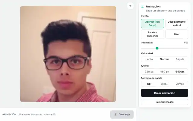 Ajusta velocidad y formato