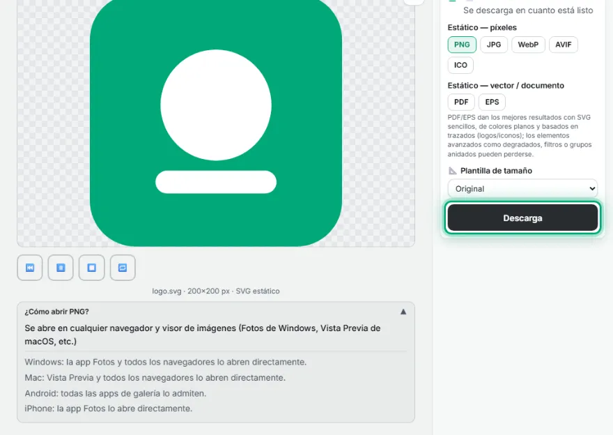 Descarga