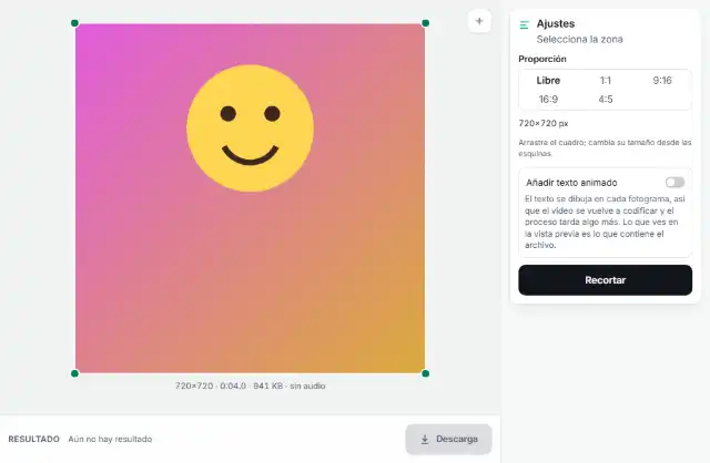 Recorta y descarga