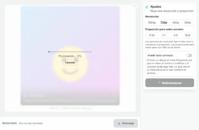 Redimensiona y descarga