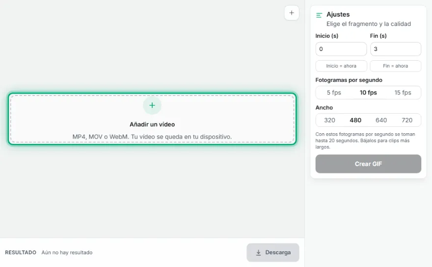 Añade el vídeo