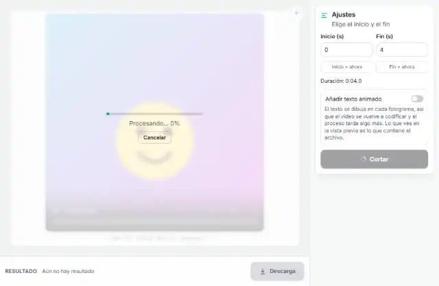 Corta y descarga