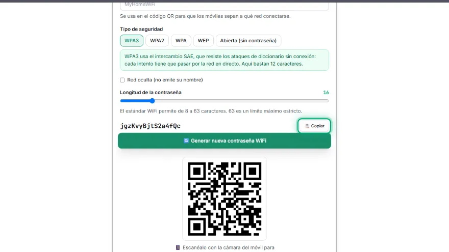Comparte el código QR