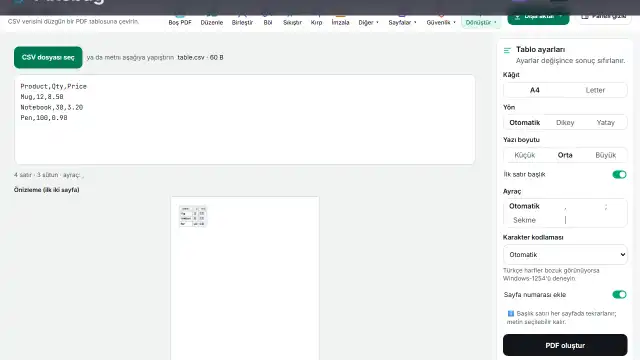 PDF'i indirin