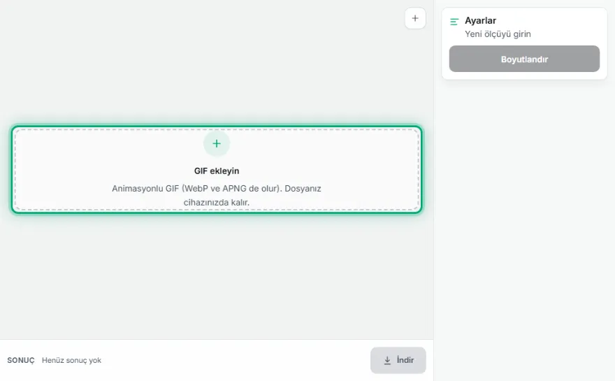 GIF'i ekleyin