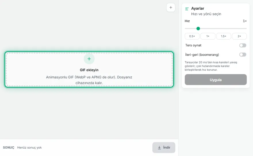 GIF'i ekleyin
