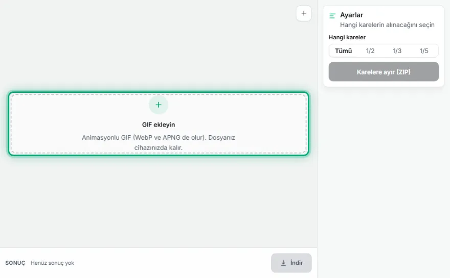 GIF'i ekleyin