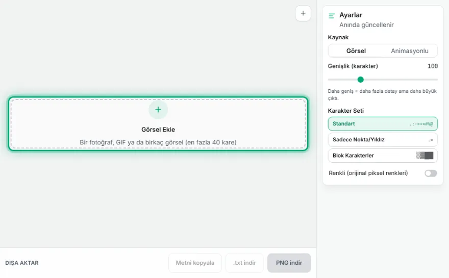 Görsel veya GIF yükleyin