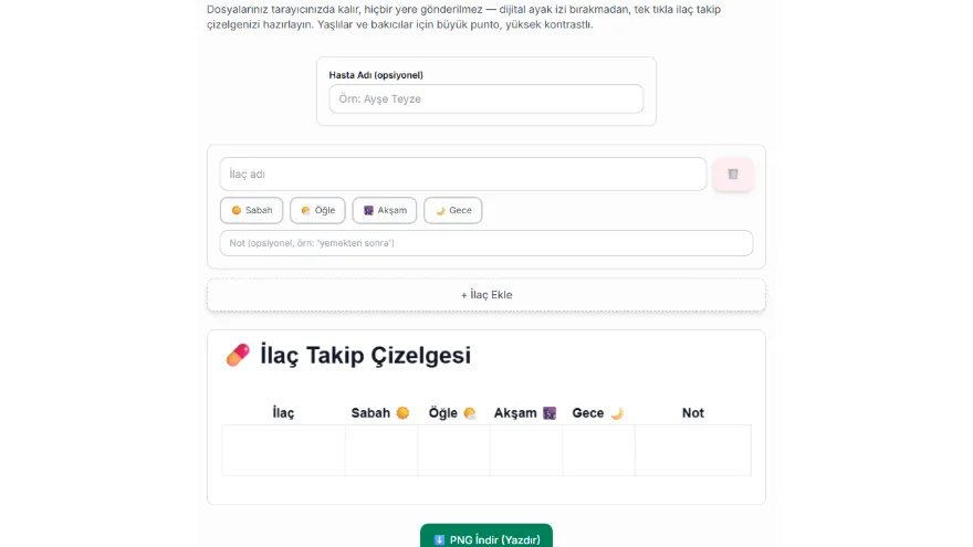 Hasta adını girin